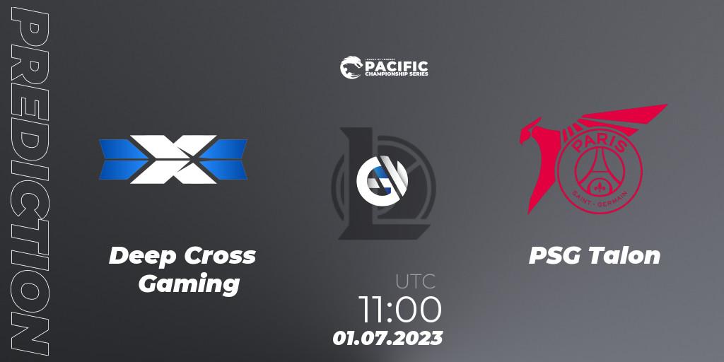 Deep Cross Gaming vs PSG Talon: Match Prediction. 01.07.2023 at 11:10, LoL, PACIFIC Championship series Group Stage