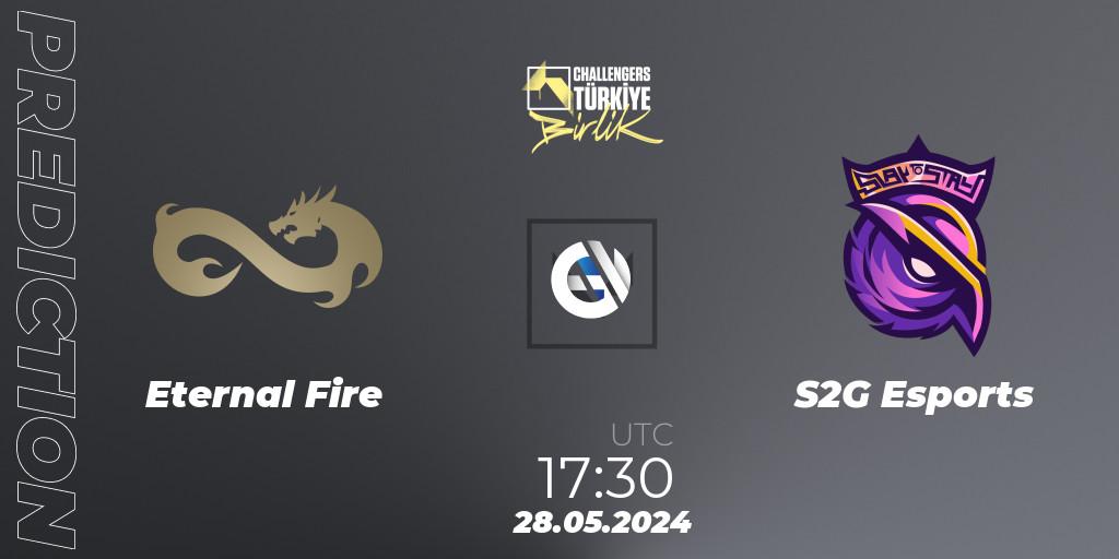 Eternal Fire vs S2G Esports: Match Prediction. 28.05.2024 at 17:30, VALORANT, VALORANT Challengers 2024 Turkey: Birlik Split 2