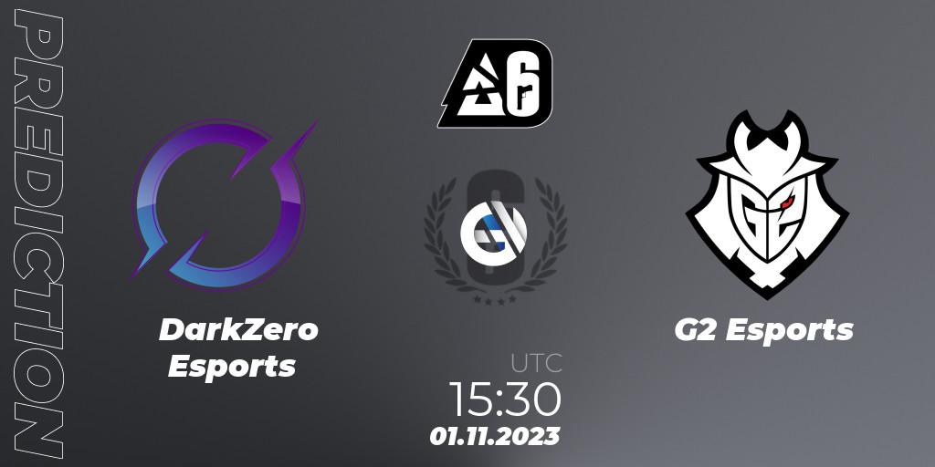 DarkZero Esports vs G2 Esports: Match Prediction. 01.11.2023 at 17:00, Rainbow Six, BLAST Major USA 2023