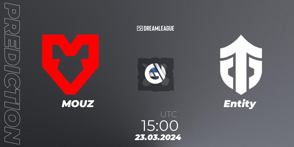 MOUZ vs Entity: Match Prediction. 23.03.24, Dota 2, DreamLeague Season 23: Western Europe Closed Qualifier