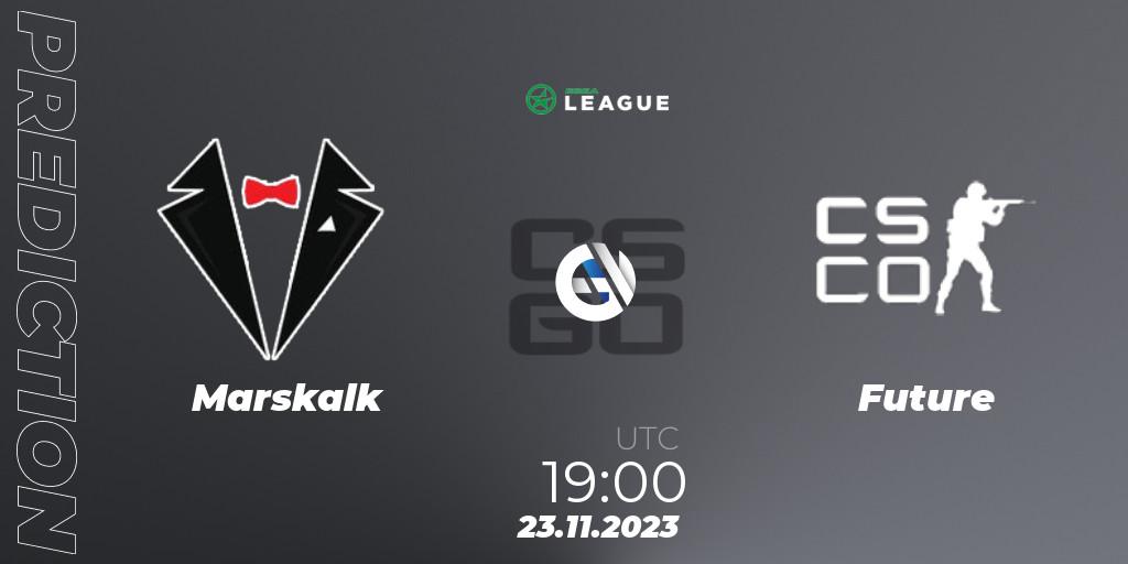 Marskalk vs Future: Match Prediction. 23.11.2023 at 19:00, Counter-Strike (CS2), ESEA Season 47: Advanced Division - Europe