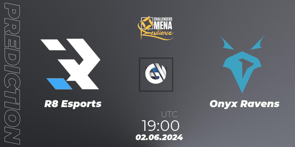 R8 Esports vs Onyx Ravens: Match Prediction. 02.06.2024 at 19:00, VALORANT, VALORANT Challengers 2024 MENA: Resilience Split 2 - Levant and North Africa