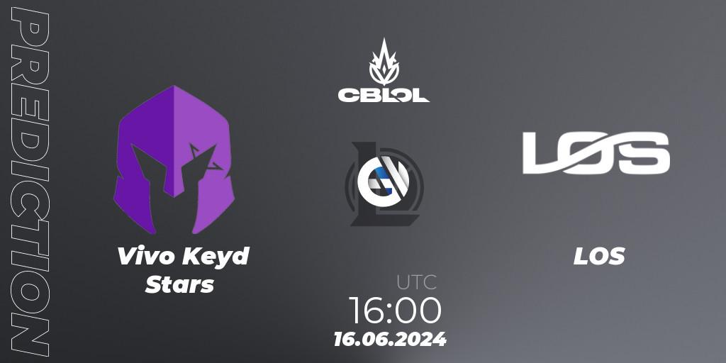 Vivo Keyd Stars vs LOS: Match Prediction. 16.06.2024 at 16:00, LoL, CBLOL Split 2 2024 - Group Stage