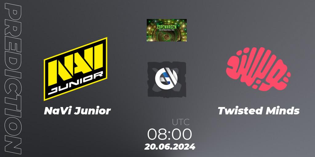 NaVi Junior vs Twisted Minds: Match Prediction. 20.06.2024 at 08:00, Dota 2, The International 2024: Western Europe Closed Qualifier