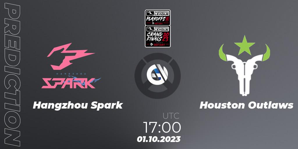 Hangzhou Spark vs Houston Outlaws: Match Prediction. 01.10.23, Overwatch, Overwatch League 2023 - Playoffs