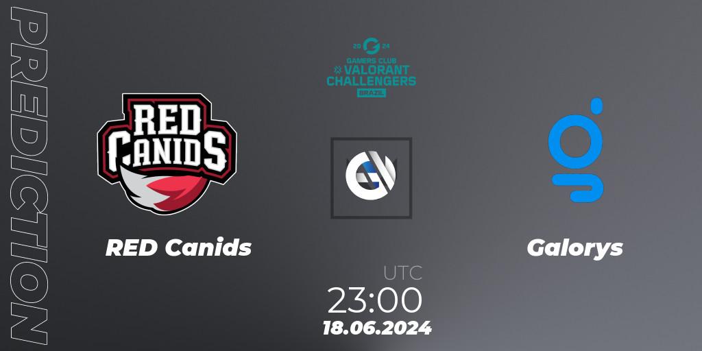 RED Canids vs Galorys: Match Prediction. 20.06.2024 at 23:00, VALORANT, VALORANT Challengers 2024 Brazil: Split 2