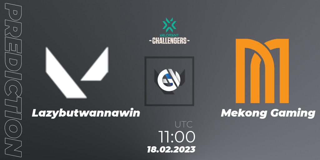 Lazybutwannawin vs Mekong Gaming: Match Prediction. 18.02.2023 at 11:00, VALORANT, VALORANT Challengers 2023: Vietnam Split 1
