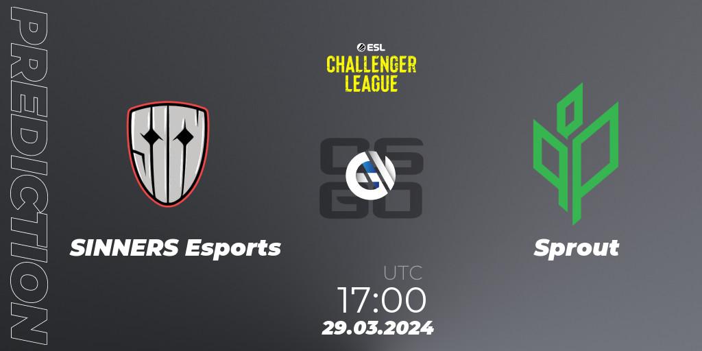 SINNERS Esports vs ex-Sprout: Match Prediction. 29.03.24, CS2 (CS:GO), ESL Challenger League Season 47: Europe