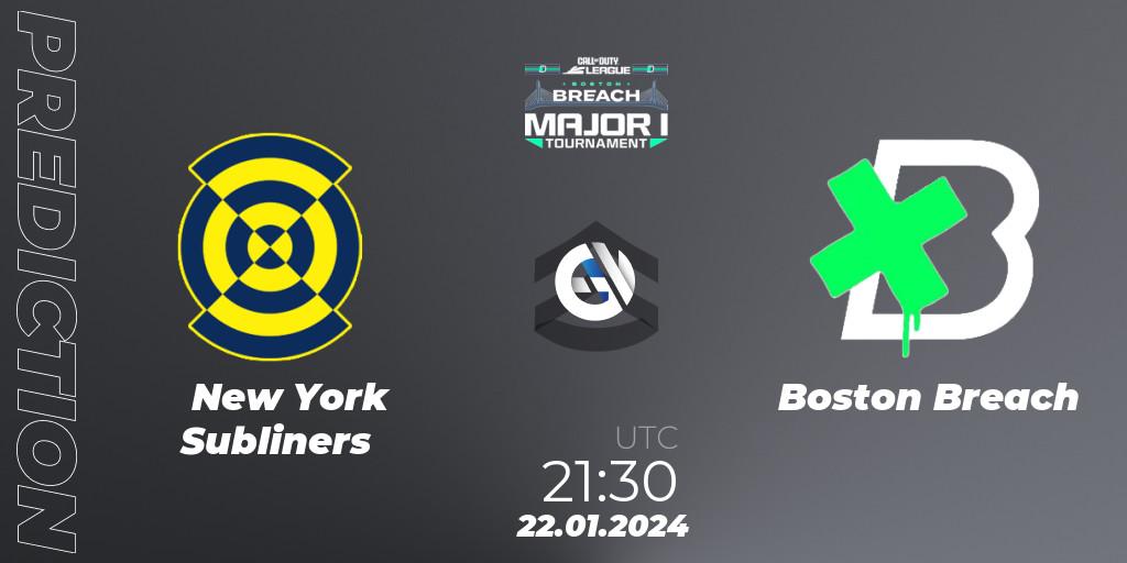 New York Subliners vs Boston Breach: Match Prediction. 21.01.2024 at 21:30, Call of Duty, Call of Duty League 2024: Stage 1 Major Qualifiers