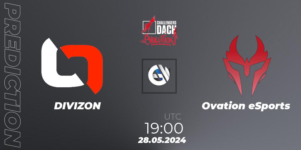 DIVIZON vs Ovation eSports: Match Prediction. 28.05.2024 at 18:00, VALORANT, VALORANT Challengers 2024 DACH: Evolution Split 2