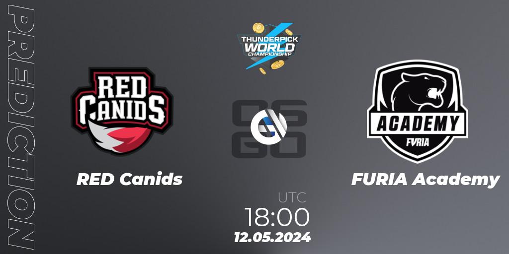 RED Canids vs FURIA Academy: Match Prediction. 12.05.2024 at 18:00, Counter-Strike (CS2), Thunderpick World Championship 2024: South American Series #1