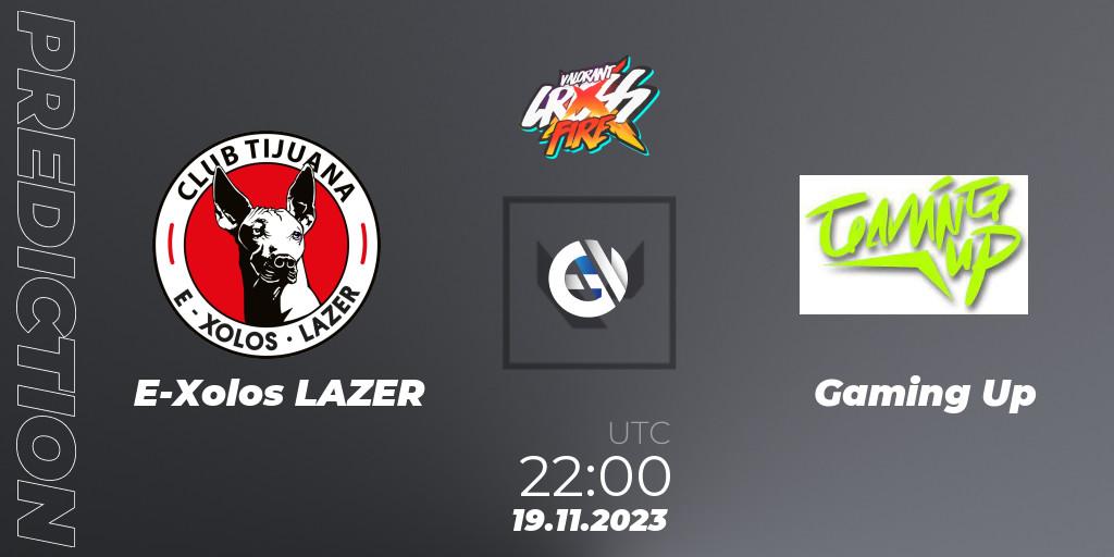 E-Xolos LAZER vs Gaming Up: Match Prediction. 19.11.23, VALORANT, Cross-Fire Latin America North