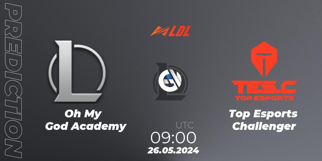 Oh My God Academy vs Top Esports Challenger: Match Prediction. 26.05.2024 at 09:00, LoL, LDL 2024 - Stage 3