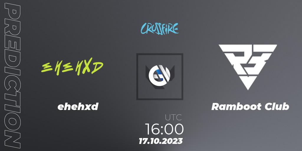 ehehxd vs Ramboot Club: Match Prediction. 17.10.2023 at 17:00, VALORANT, LVP - Crossfire Cup 2023: Contenders #2