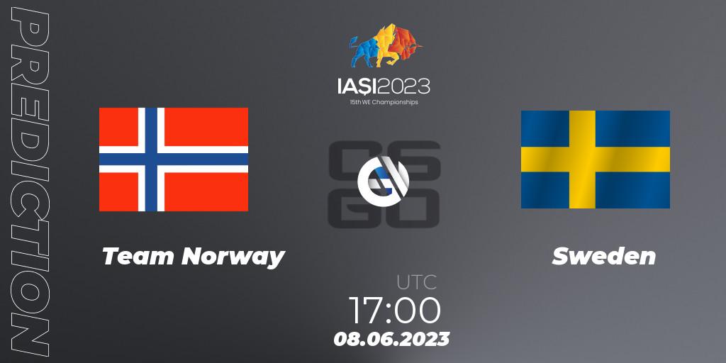 Team Norway vs Sweden: Match Prediction. 08.06.2023 at 17:00, Counter-Strike (CS2), IESF World Esports Championship 2023: Northern Europe Qualifier