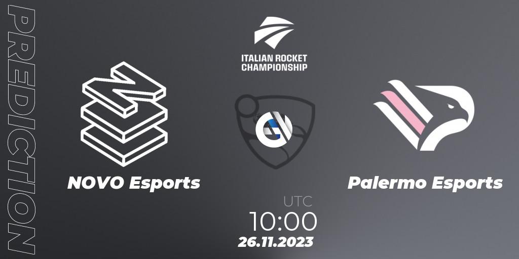 NOVO Esports vs Palermo Esports: Match Prediction. 26.11.2023 at 10:00, Rocket League, Italian Rocket Championship Season 11 Serie A Finals