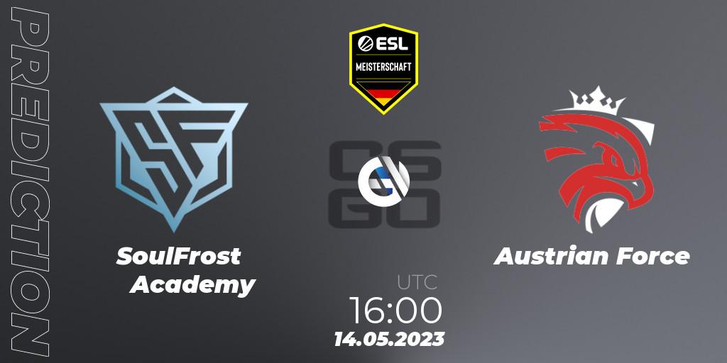SoulFrost Academy vs Austrian Force: Match Prediction. 14.05.23, CS2 (CS:GO), ESL Meisterschaft: Spring 2023 - Division 2