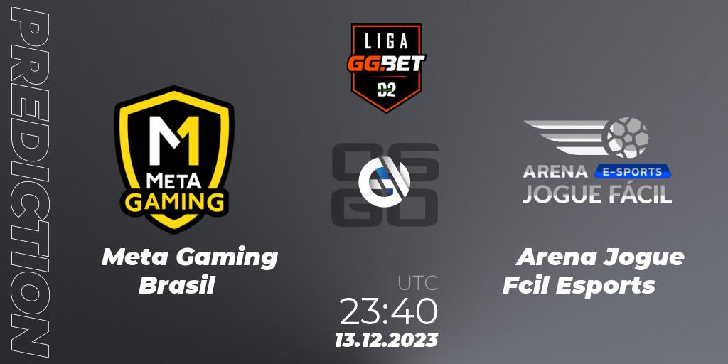 Meta Gaming Brasil vs Arena Jogue Fácil Esports: Match Prediction. 13.12.23, CS2 (CS:GO), Dust2 Brasil Liga Season 2