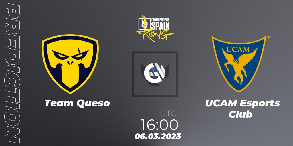 Team Queso vs UCAM Esports Club: Match Prediction. 05.03.23, VALORANT, VALORANT Challengers 2023 Spain: Rising Split 1