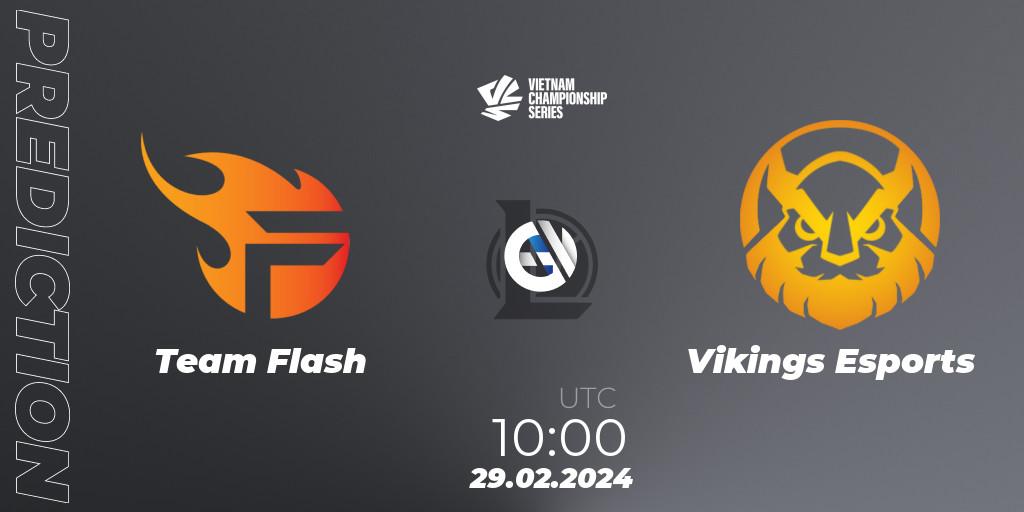 Team Flash vs Vikings Esports: Match Prediction. 29.02.24, LoL, VCS Dawn 2024 - Group Stage