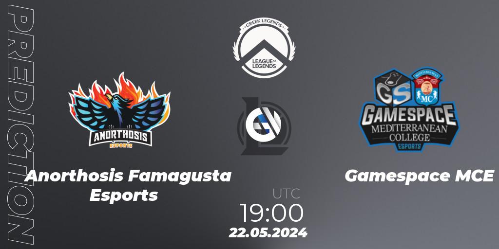 Anorthosis Famagusta Esports vs Gamespace MCE: Match Prediction. 22.05.2024 at 19:00, LoL, GLL Summer 2024