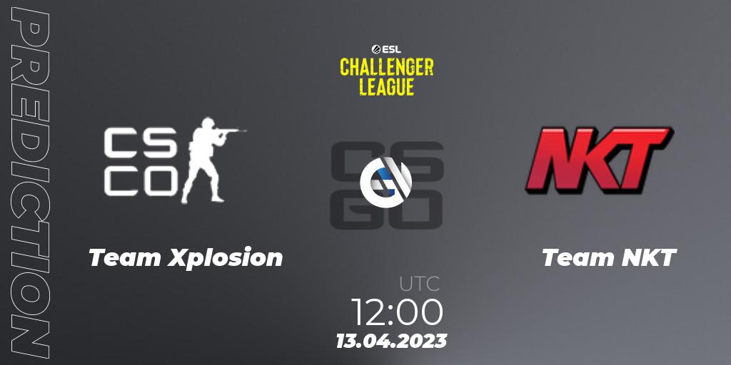 Team Xplosion vs Team NKT: Match Prediction. 13.04.2023 at 12:00, Counter-Strike (CS2), ESL Challenger League Season 45: Asia-Pacific