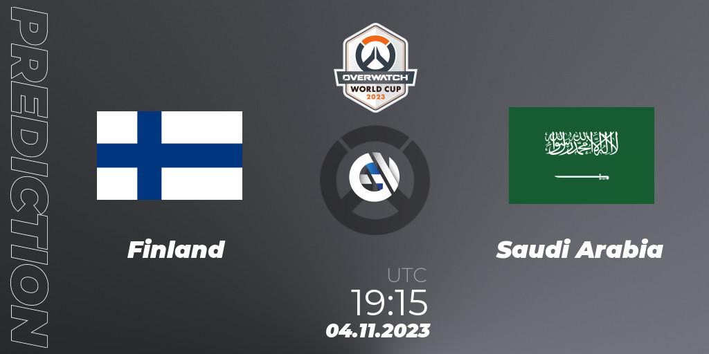 Finland vs Saudi Arabia: Match Prediction. 04.11.23, Overwatch, Overwatch World Cup 2023