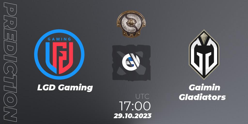 LGD Gaming vs Gaimin Gladiators: Match Prediction. 29.10.23, Dota 2, The International 2023