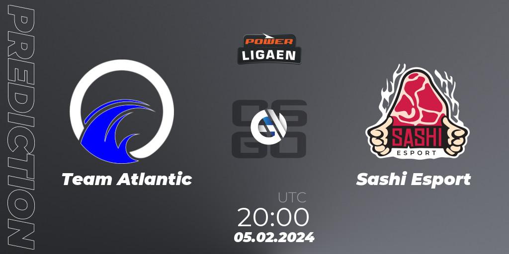 Team Atlantic vs Sashi Esport: Match Prediction. 05.02.24, CS2 (CS:GO), Dust2.dk Ligaen Season 25
