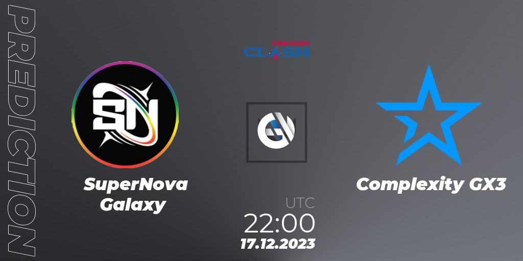 SuperNova Galaxy vs Complexity GX3: Match Prediction. 17.12.2023 at 22:00, VALORANT, The Cozy Clash