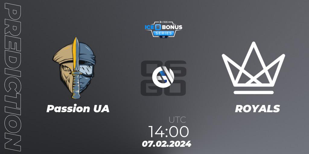 Passion UA vs ROYALS: Match Prediction. 07.02.24, CS2 (CS:GO), IceBonus Series #1