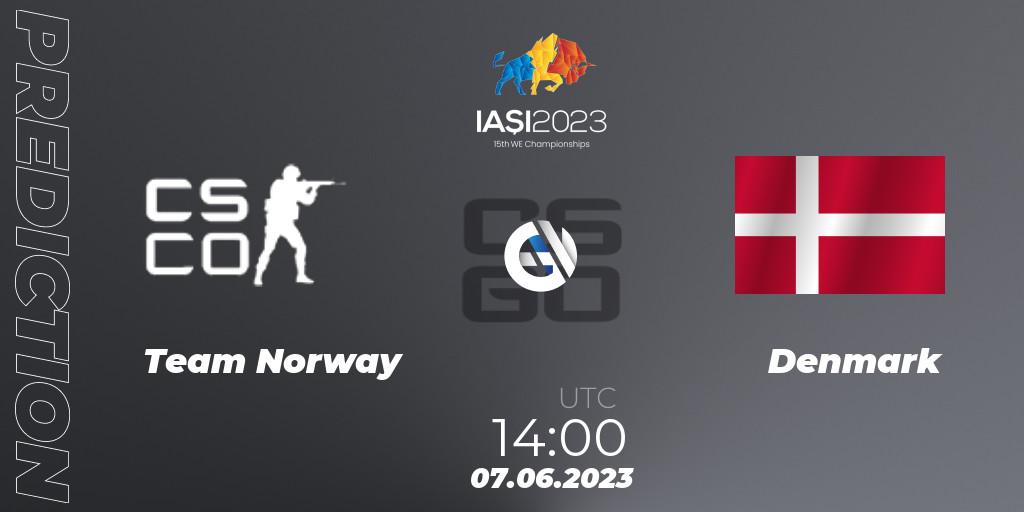 Team Norway vs Denmark: Match Prediction. 07.06.2023 at 14:00, Counter-Strike (CS2), IESF World Esports Championship 2023: Northern Europe Qualifier