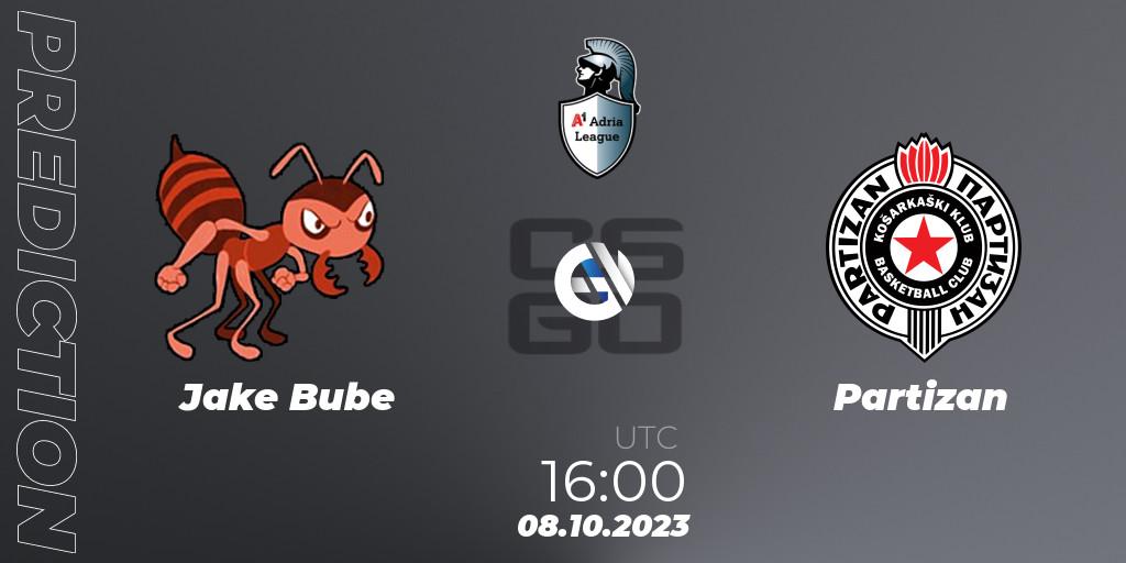 Jake Bube vs Partizan: Match Prediction. 08.10.23, CS2 (CS:GO), A1 Adria League Season 12