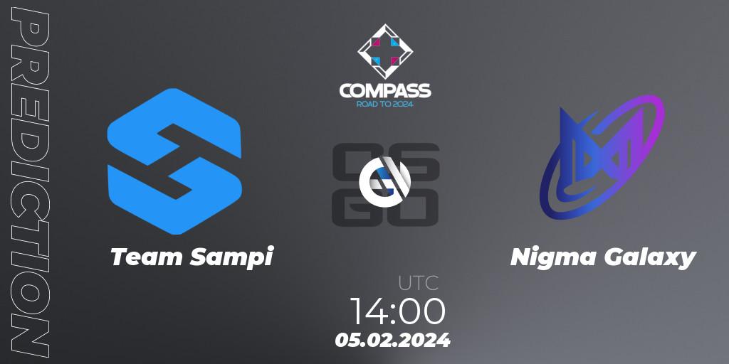 Team Sampi vs Nigma Galaxy: Match Prediction. 05.02.24, CS2 (CS:GO), YaLLa Compass Spring 2024 Contenders