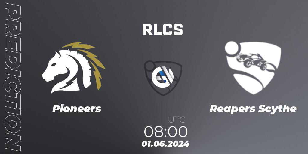 Pioneers vs Reapers Scythe: Match Prediction. 01.06.2024 at 08:00, Rocket League, RLCS 2024 - Major 2: OCE Open Qualifier 6