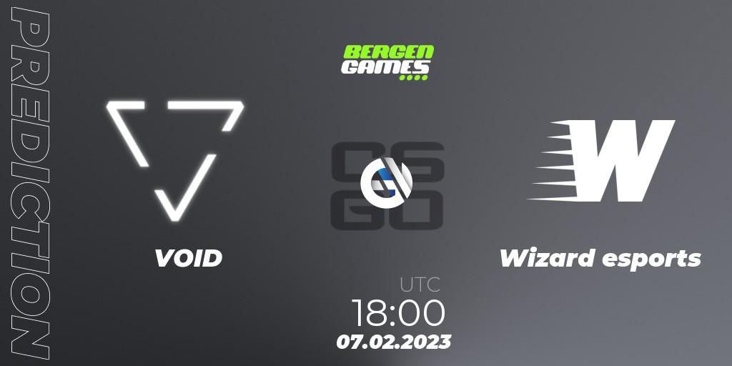 VOID vs Wizard esports: Match Prediction. 07.02.23, CS2 (CS:GO), Bergen Games 2023: Online Stage