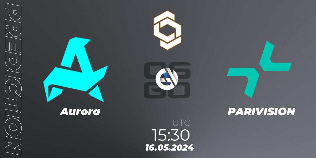 Aurora vs PARIVISION: Match Prediction. 16.05.2024 at 20:40, Counter-Strike (CS2), CCT Global Finals