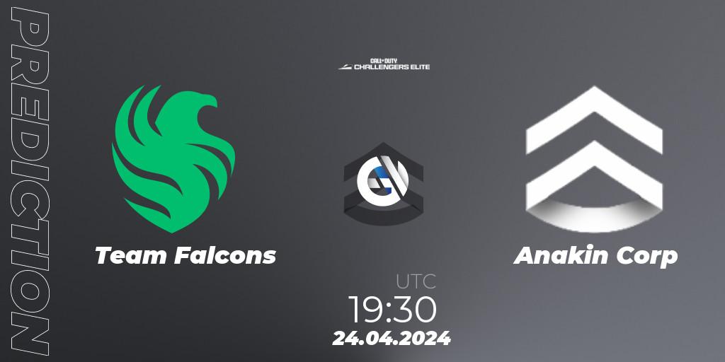 Team Falcons vs Anakin Corp: Match Prediction. 24.04.2024 at 19:30, Call of Duty, Call of Duty Challengers 2024 - Elite 2: EU