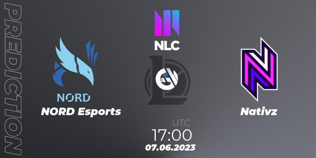 NORD Esports vs Nativz: Match Prediction. 07.06.2023 at 17:00, LoL, NLC Summer 2023 - Group Stage