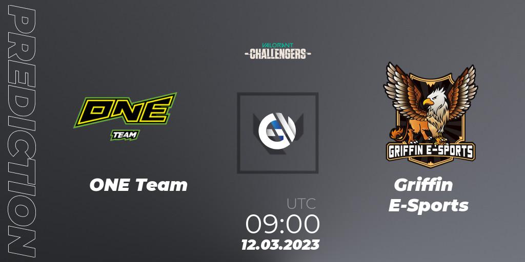 ONE Team vs Griffin E-Sports: Match Prediction. 12.03.2023 at 09:00, VALORANT, VALORANT Challengers 2023: Hong Kong and Taiwan Split 1