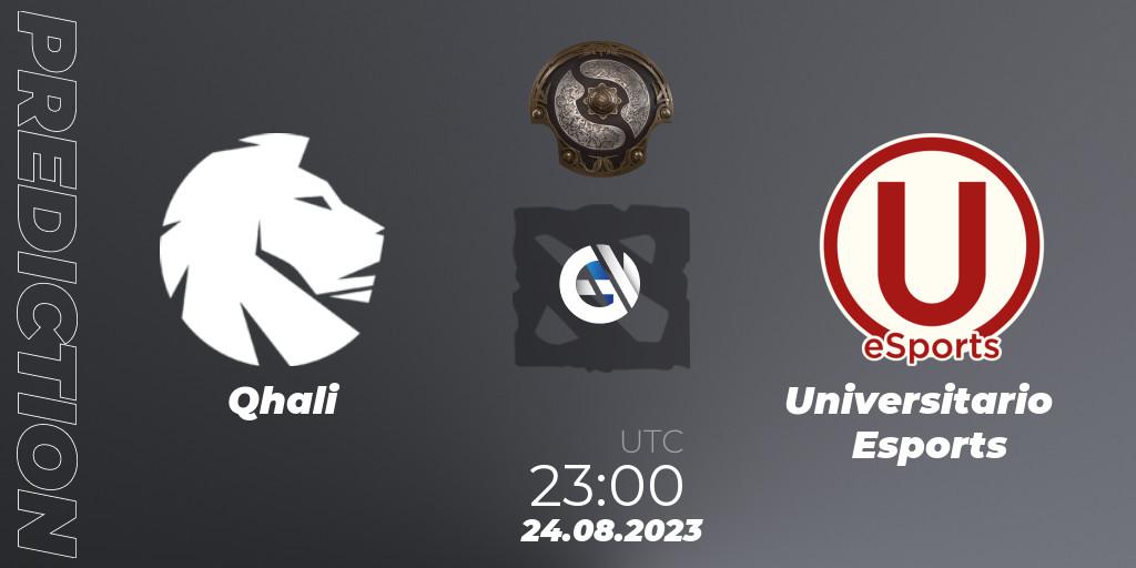 Qhali vs Universitario Esports: Match Prediction. 25.08.23, Dota 2, The International 2023 - South America Qualifier