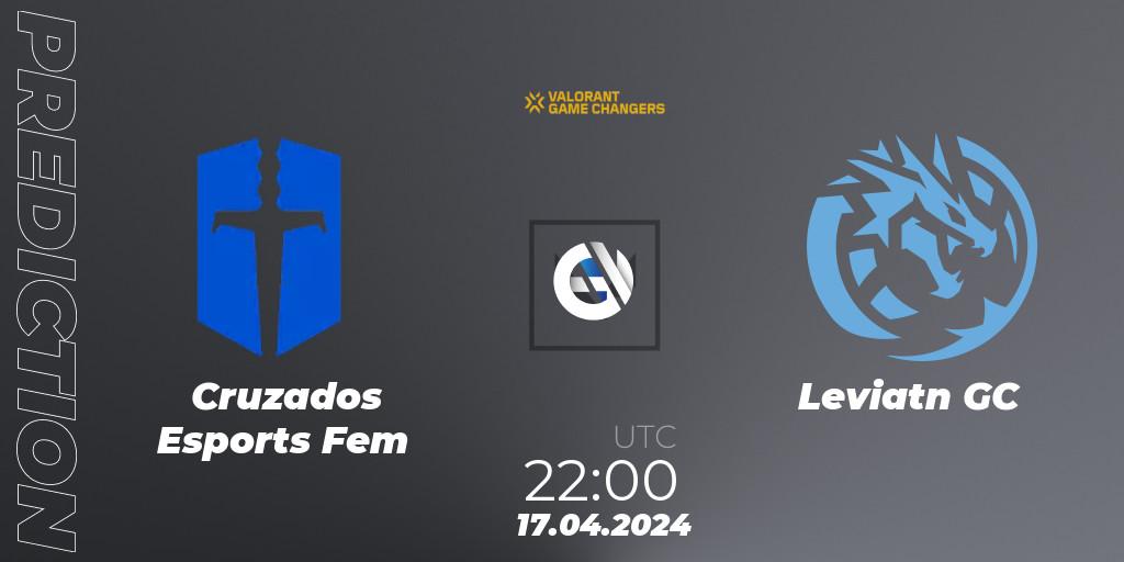  Cruzados Esports Fem vs Leviatán GC: Match Prediction. 17.04.2024 at 22:00, VALORANT, VCT 2024: Game Changers LAS - Opening