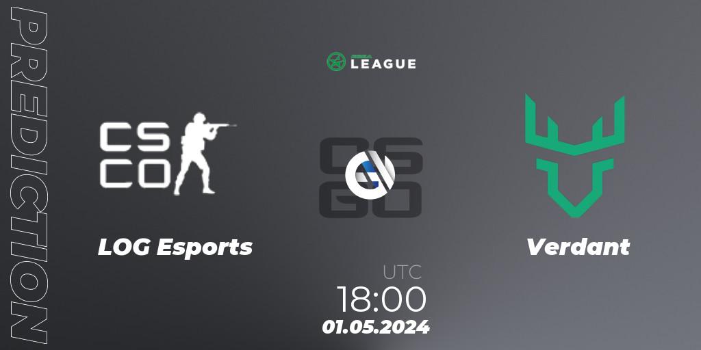 LOG Esports vs Verdant: Match Prediction. 01.05.2024 at 18:00, Counter-Strike (CS2), ESEA Season 49: Advanced Division - Europe
