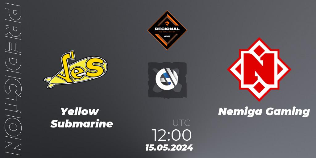 Yellow Submarine vs Nemiga Gaming: Match Prediction. 15.05.2024 at 12:20, Dota 2, RES Regional Series: EU #2