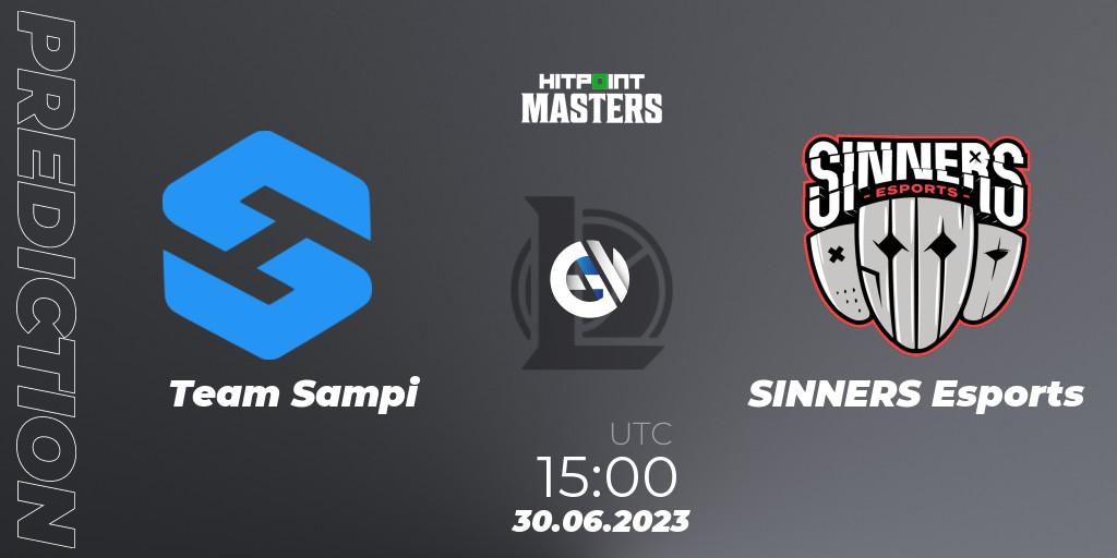 Team Sampi vs SINNERS Esports: Match Prediction. 30.06.23, LoL, Hitpoint Masters Summer 2023 - Group Stage