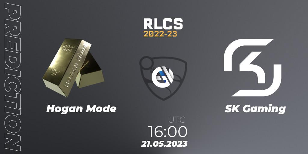Hogan Mode vs SK Gaming: Match Prediction. 21.05.23, Rocket League, RLCS 2022-23 - Spring: Europe Regional 2 - Spring Cup: Closed Qualifier