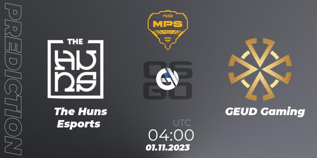 The Huns Esports vs GEUD Gaming: Match Prediction. 01.11.2023 at 04:00, Counter-Strike (CS2), MESA Pro Series: Fall 2023