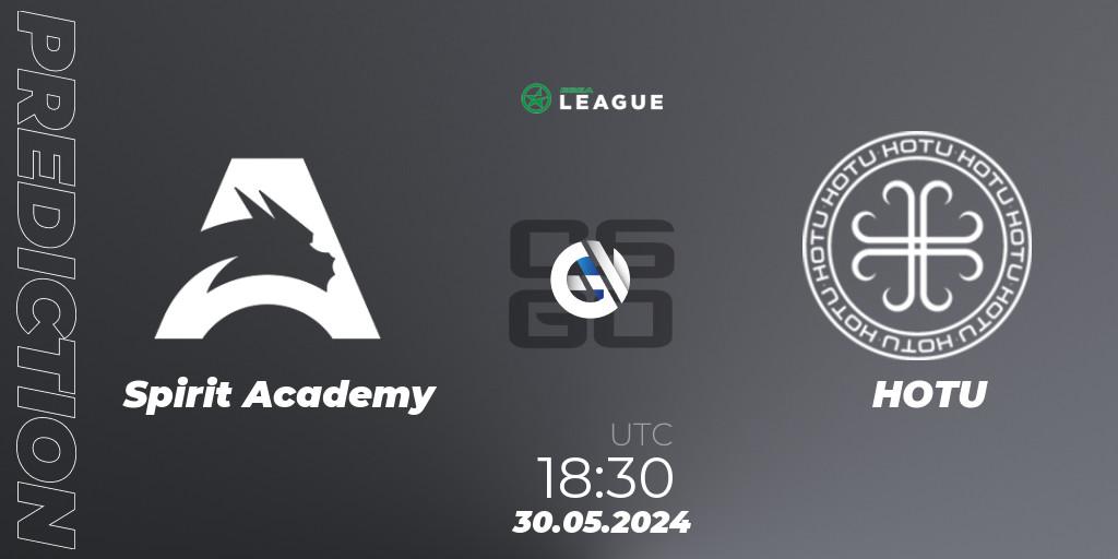Spirit Academy vs HOTU: Match Prediction. 30.05.2024 at 18:30, Counter-Strike (CS2), ESEA Season 49: Advanced Division - Europe