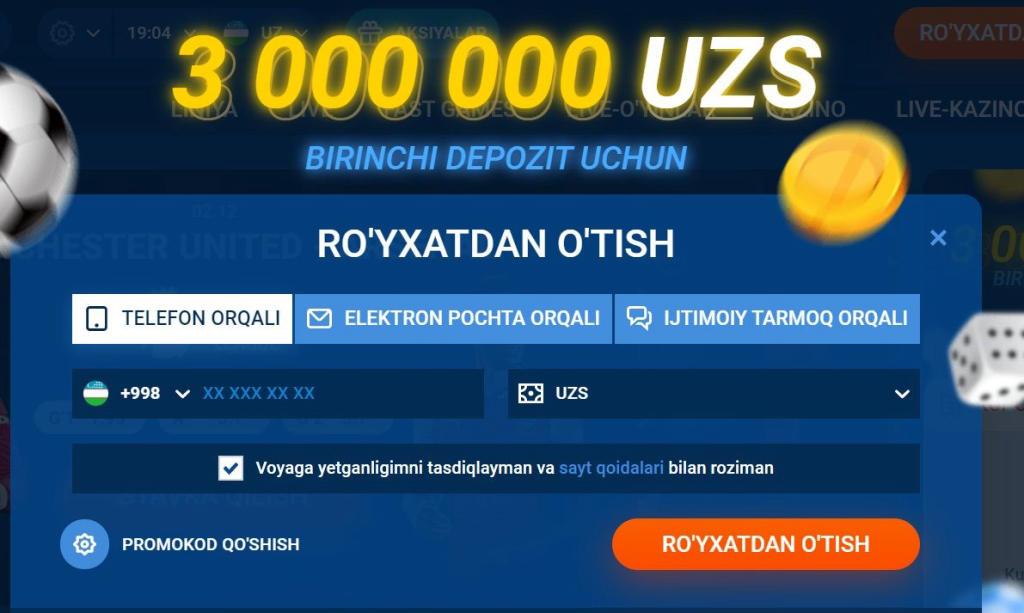 Mostbet er en av lederne blant bookmakere i Usbekistan
