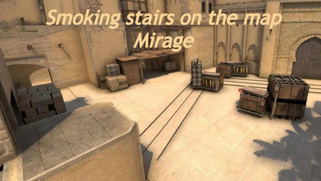 Røyk på hodene på kartet Mirage
